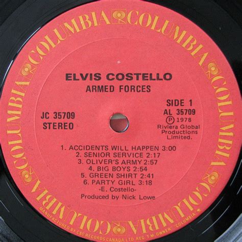 Armed Forces 1979 Elvis Costello And The Attractions Music Comfort