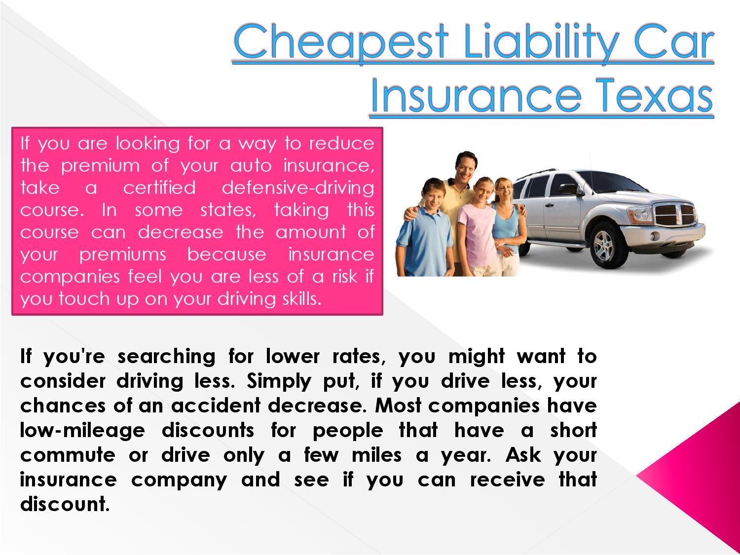 Cheapest Insurance Liability