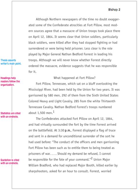 Chicago Style Sample Paper Mlaformat Org Chicago Style Sample Paper Mlaformat Org