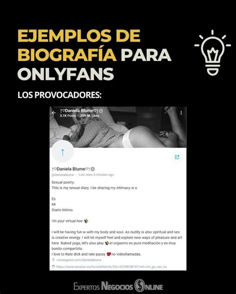 Crear Una Biograf A Para Onlyfans Atractiva Crear Una Biograf A Para Onlyfans Atractiva
