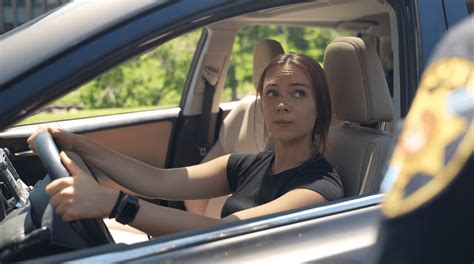 Cute Amateur Blonde Anamarie Gets Pulled Over In The Park