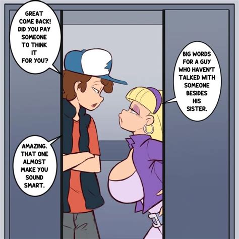 Dipper Pacifica Elevator Brawl 2 4 Caricaturas De Gravity