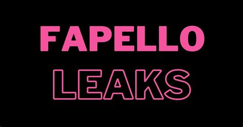 Fapello Leak