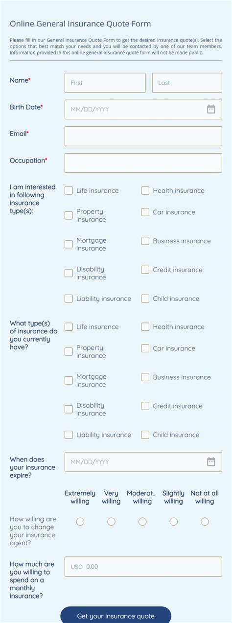 Fillable Home Insurance Quote Forms Printable Forms Free Online Fillable Home Insurance Quote Forms Printable Forms Free Online