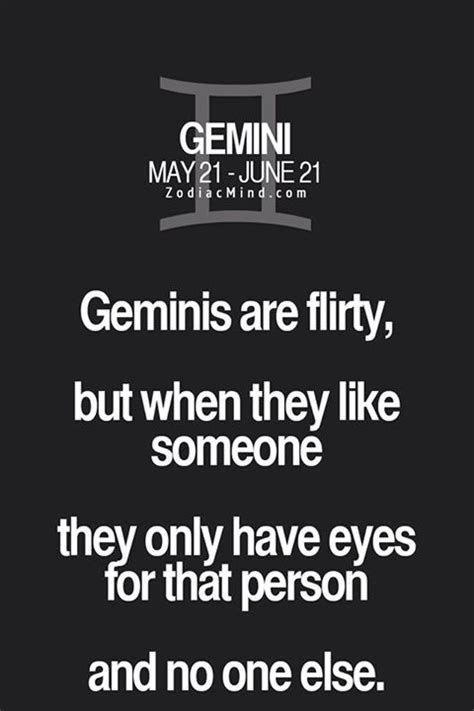 Geminis Are Flirty But When They Like Someone They Only Have Eyes For Geminis Are Flirty But When They Like Someone They Only Have Eyes For
