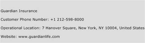 Guardian Life Insurance Phone Number Guardian Life Insurance Phone Number