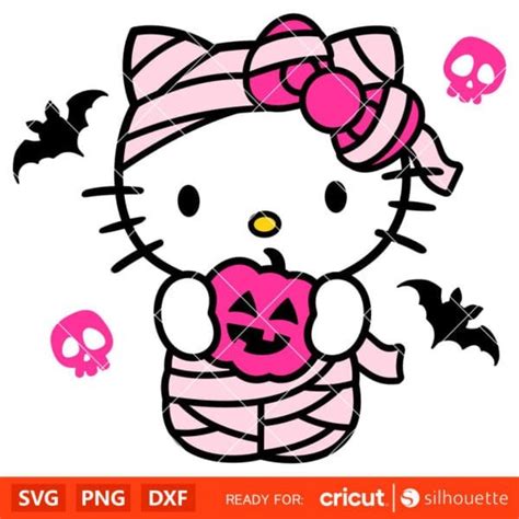 Hello Kitty Mummy Svg Mummy Hello Kitty Svg Mummy Cat Svg