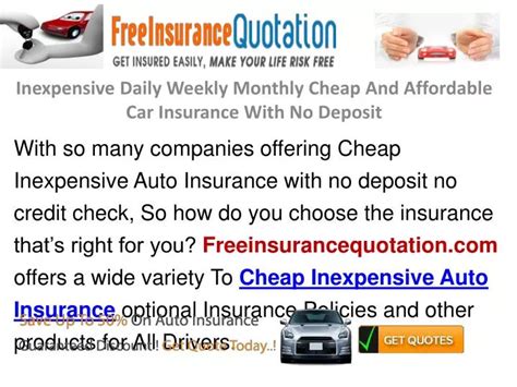 Inexpensive Daily Weekly Monthly Cheap And Affordable Car Insurance W Inexpensive Daily Weekly Monthly Cheap And Affordable Car Insurance W