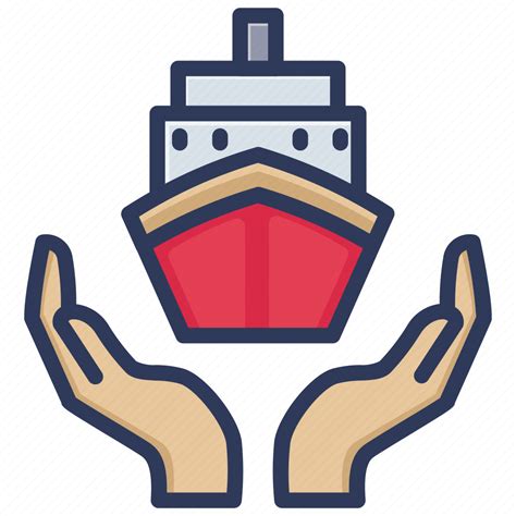Insurance Protection Safe Safety Ship Ship Insurance Icon Insurance Protection Safe Safety Ship Ship Insurance Icon