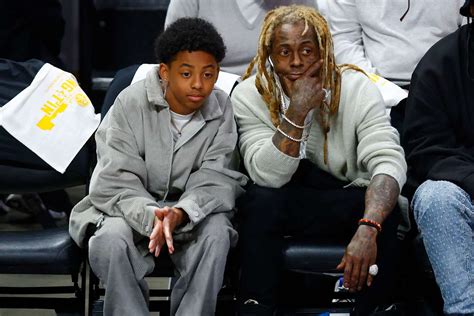 Lil Wayne Sits Courtside With Lookalike Son Kameron 13 At Nba Finals Lil Wayne Sits Courtside With Lookalike Son Kameron 13 At Nba Finals