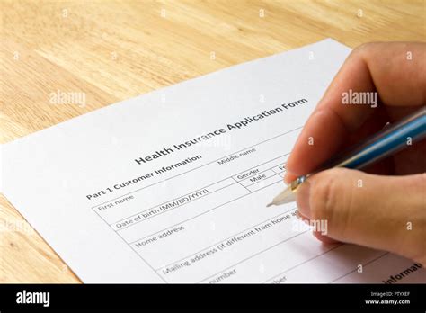 Man Filling Health Insurance Application Stock Photo Image Of Man Filling Health Insurance Application Stock Photo Image Of
