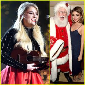 Meghan Trainor Sarah Hyland Were Caught Kissing Santa Claus At The Meghan Trainor Sarah Hyland Were Caught Kissing Santa Claus At The