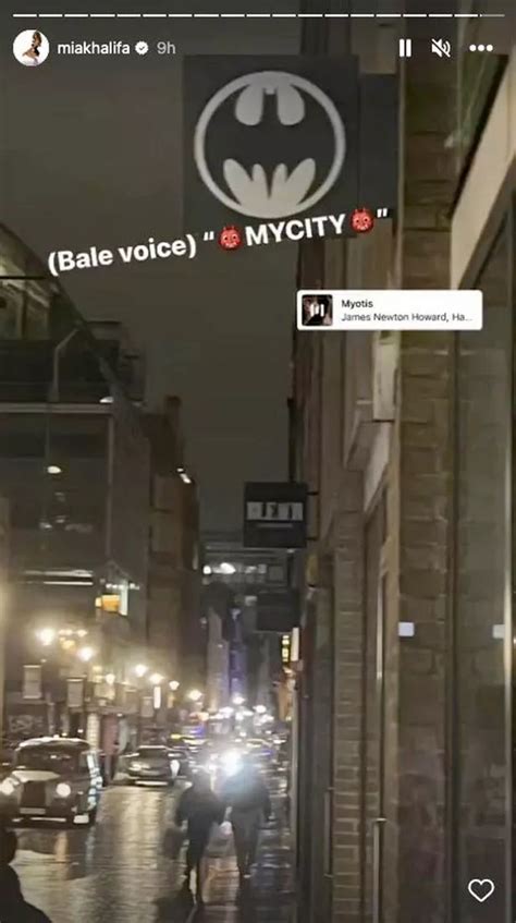 Mia Khalifa Channels Her Inner Batman As She Refers To London As My Mia Khalifa Channels Her Inner Batman As She Refers To London As My
