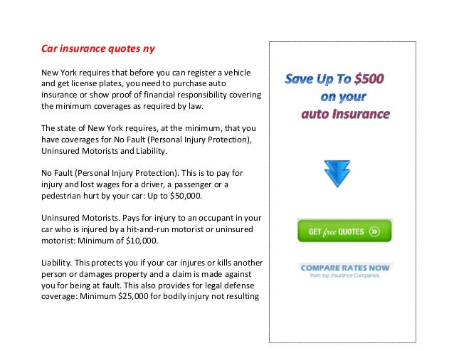 Ny Car Insurance Quotes