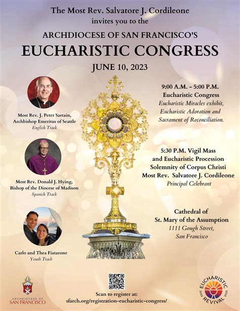 Official Schedule For The National Eucharistic Congress