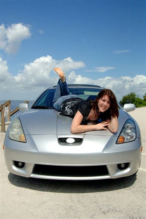 On A Car Hood In Nature On A Car Hood In Nature