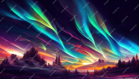 Premium Photo Colorful Aurora Borealis As Wallpaper Background Premium Photo Colorful Aurora Borealis As Wallpaper Background