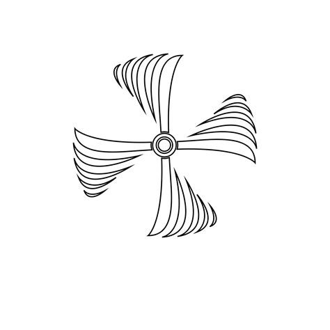 Premium Vector Wind Fan Logo Vektor Premium Vector Wind Fan Logo Vektor