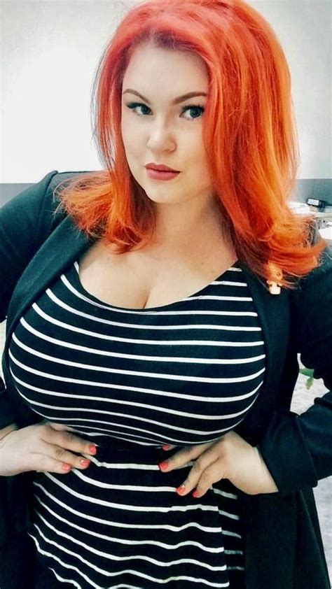 Redhead With Big Oiled Natural Tits In Oral Action