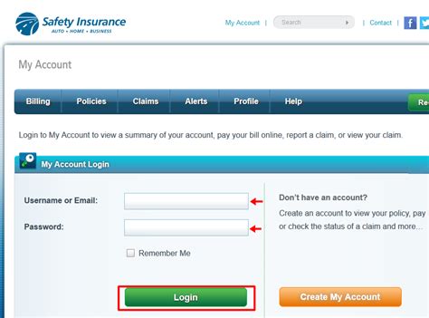 Safety Insurance Login