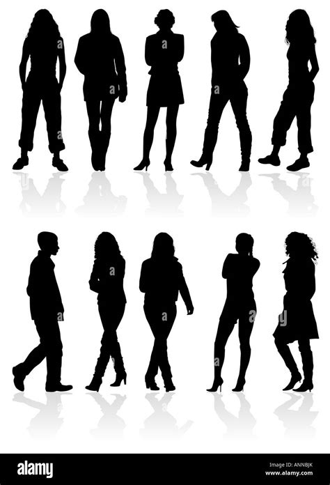Silhouette Man And Woman Stock Photo Alamy Silhouette Man And Woman Stock Photo Alamy