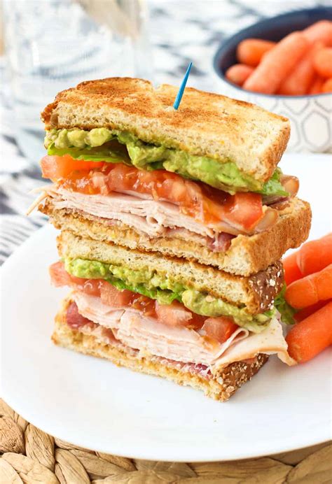 Turkey Avocado Club Sandwich