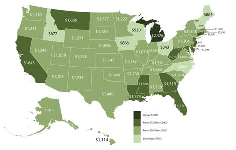 Visualizing Car Insurance Cost By State Visualizing Car Insurance Cost By State